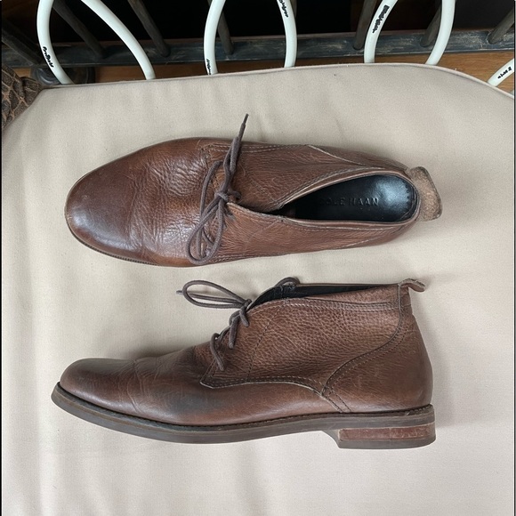 Cole Haan Charles ll Leather Chukka Boot in‎ Brown Size 11.5 - Picture 1 of 6